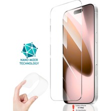 (Nano Cam) iPhone 17 Pro Uyumlu Ultra Ince Darbe Korumalı Esnek Nano Mizer Cam Ekran Koruyucu