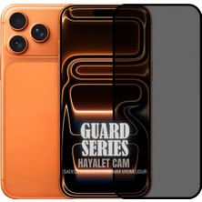 (Guard Hayalet) iPhone 17 Pro Max Uyumlu Hayalet Özellikli Tam Kaplayan Temperli Cam Ekran Koruyucu