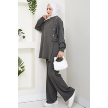 Çıtçıt Detaylı Oysho Ikili Takım 1624 - Haki