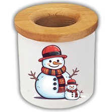 Kardan Adam Temalı Kalemlik Kalem Kutusu