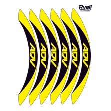 Rvell Honda Adv Uyumlu Jant Şeridi Seti - 12 Parça ( Siyah - Sarı ) 004