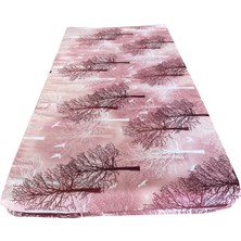 Bebek Yatağı 60X120X6 cm Vip Oyun Parkı Sünger Yatak-Pembe Ağaç