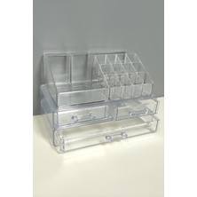 Zengezur Black Stone 3 Çekmeceli Organizer Set-Şeffaf