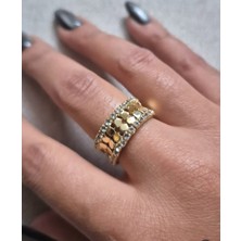 Dorika Model Gold Renk Alyans Yüzük