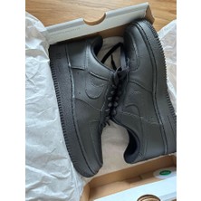 Nike Air Force 1 '07 Unisex Beyaz - Siyah Sneaker All White | Black - Klasik Deri Spor Ayakkabı