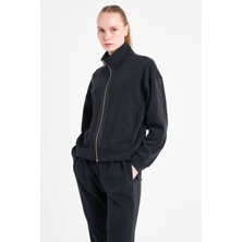 Kadın Fermuarlı Sweatshirt 25N-2101