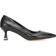 Elit PM559 K21 Kadın Klasik Topuklu Ayakkabı Siyah