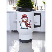 Kardan Adamlı Kulplu Çelik Bardak Termos 450 ml