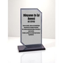 Plaket Isme Özel Anneye Ödül Başarı Hediyesi - Anneler Günü Hediyesi