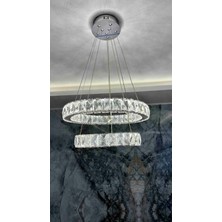 Gn Gen Aydınlatma Plaket Kristal Taş Işlemeli Krom Paslanmaz Ledli 30-40 cm