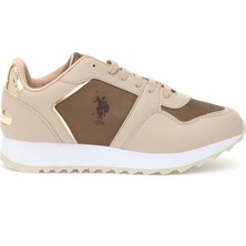 U.S. Polo Assn. Kadın Bej Spor Ayakkabı 50316403-VR011