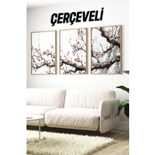 Ahşap Çerçeveli Mdf Tablo Seti Salon ve Oturma Odası Için ÇT3102 23 x 32