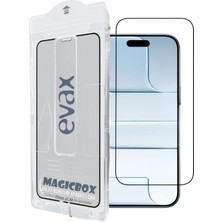 (Magıcbox Tam) iPhone 17 Air Uyumlu Kolay Kurulum Aparatlı 6d 9h Tam Kaplayan Cam Ekran Koruyucu