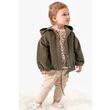 Kız Bebek Leopar Desenli 3'lü Takım NOY-9329