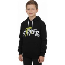 Erkek Çocuk Sweatshirt Kapüşonlu Baskılı 3 Iplik Şardonlu