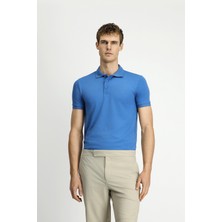 Kiğılı Slim Fit Dar Kesim Nakışlı Pamuklu Polo Yaka Tişört