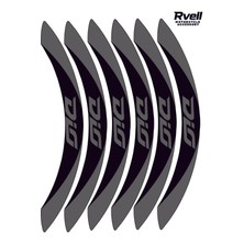 Rvell Honda Dio Uyumlu Jant Şeridi Seti - 12 Parça ( Siyah - Gri ) 007