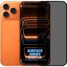 (Surface Hayalet) iPhone 17 Pro Uyumlu Hayalet 3D Anti-Statik Surface Temperli Cam Ekran Koruyucu