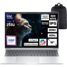 Hp Elitebook 8 Ultra 7-255U 32-Gbddr5 4 Tbssd Intel Graphics 16" Wuxga Windows 11 Pro + Hmf Sırt Çantası C9FG8ETHMF12