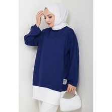 Arma Detay Piliseli Oysho Tunik 1627 - Lacivert