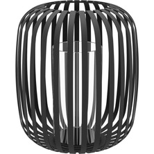 Eglo 422777 "romazzına" 23 cm Yüksekliğinde 19.8 cm Çapında Siyah Şeffaf Dekoratif Mumluk