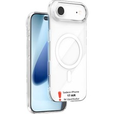 (Mika Magsafe) iPhone 17 Air Uyumlu Magsafe Özellikli Şeffaf Sert Mika Sararmaz Ince Fit Kılıf