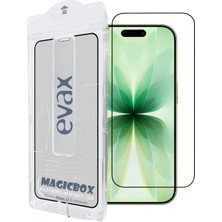 (Magıcbox Tam) iPhone 17 Uyumlu Kolay Kurulum Aparatlı 6d 9h Tam Kaplayan Cam Ekran Koruyucu