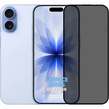 (Surface Hayalet) iPhone 17 Uyumlu Hayalet 3D Anti-Statik Surface Temperli Cam Ekran Koruyucu