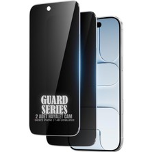 (2'li Guard Hayalet) iPhone 17 Air Uyumlu Hayalet Özellikli Tam Kaplayan Temperli Cam Ekran Koruyucu