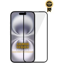 (Armor Tam) Iphone 17 Uyumlu Hizalama Aparatlı Armor Serisi Tam Kaplayan Cam Ekran Koruyucu