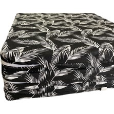 Katlanır Yer Yatağı Sünger Yatak Siyah Tüylü 80X180 Cm-6 cm Tek Kişilik