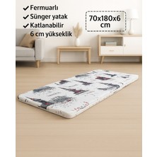 Sünger Yatak 70X180X6 Cm, Yer Yatağı, Balkon Yer Minderi,şantiye,karavan,deprem Yatağı-Istanbul