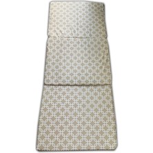 Katlanır Yer Minderi ve Tek Kişilik Süngerli Katlanır Minder 70X180 cm 6 Cm-Krem Zincir