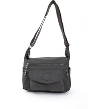 Sanmorris Kadın Suya Daykkrinkıl Kumaş Çok Gözlü Ayarlanabilir Çapraz Askılı Omuz ÇANTASI3053