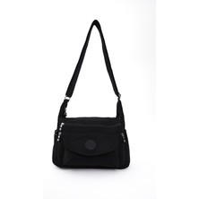 Sanmorris Kadın Suya Daykkrinkıl Kumaş Çok Gözlü Ayarlanabilir Çapraz Askılı Omuz ÇANTASI3053