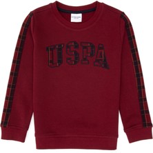 U.S. Polo Assn. Erkek Çocuk Bordo Bisiklet Yaka Sweatshirt 50316537-VR014