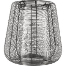 Eglo 427159 "hagony" 29 cm Yüksekliğinde Gümüş Metal Dekoratif Mumluk