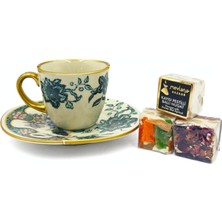 Iki Desenli Seremony Serisi 6’lı Kahve Takımı