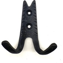 Antika Tarz Dekoratif Pirinç Kurt Askı - 75X70 Mm, Oksit - Lisinya