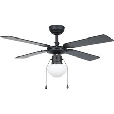 Eglo 35122 "fortaleza" 106,6 cm Çapında Çelik Tavan Vantilatörü Çekme Ipli Ac Motor