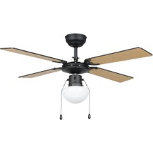 Eglo 31352 "fortaleza" 106,6 cm Çapında Çelik Tavan Vantilatörü Çekme Ipli Ac Motor