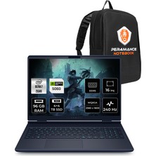 Dell Alienware 16X Aurora Intel Core Ultra 7 255HX 96GB 4tb+4tb SSD RTX5060/8GB 16" Qhd+ Fdos Taşınabilir Bilgisayar & Per4 Çanta AC16251CU732156WP354