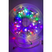 50 Metre Rgb Ip LED Işık IP20 Iç Mekan Eklenebilir Fonksiyonlu Şeffaf Kablolu Dekoratif LED Işık Yılbaşı Süsü