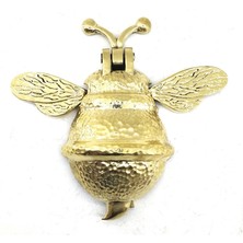 Antika Tarz Dekoratif Pirinç Arı Kapı Tokmağı, Taktak - Büyük, 163X150MM, Sarı - Lisinya