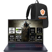 Acer Predator Helios Neo 16 Core Ultra 9 275HX RTX 5060 8GB Gaming Laptop 40GB RAM 256GB SSD 16" QHD+ FreeDOS + Per4 Çanta NHQVUEY001P325