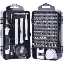 115 In 1 Hassas Tornavida Onarım Alet Manyetik Sürücü Kitli Elektronik Hassas Tornavida Seti ( Lisinya )