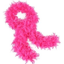 Fuşya Renk Kabarık Kalın Otriş Boa Tüy 6 cm Genişlik 180-200 cm Uzunluk - Lisinya