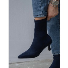 Bobby Streç Lacivert Süet    Bot