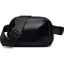 Derimod Erkek Siyah Bel Çantası Suni Deri Günlük Kullanım İçin Ergonomik Tasarım 25SBD300818