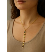 Çelik Kararma Yapmaz Trend Melis Göral Tasarım Taşlı Y Kolye